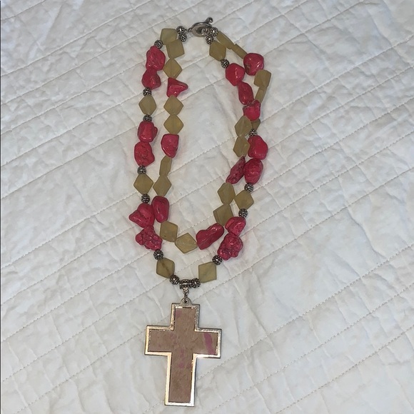 Pink Stone Necklace - Picture 1 of 3